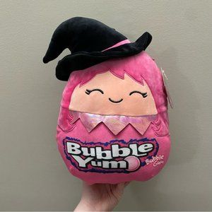 Squishmallow 2021 12 bubble yum candy bubble gum pink teddy bear